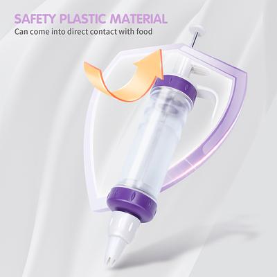 Cookie Press Kit Cake Cream Decorating Gun Pastry Piping Nozzles Extruder DIY Manual Dessert Syringe Baking Tools