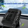 10W Solar Powered Car Heater with Fan and Dryer Compact Portable Heater with Battery Box and Temperature Control for Safety