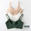 Yumei 116 Women's Padded U-back Bandeau Crop Top - Sexy Sleeveless Tank