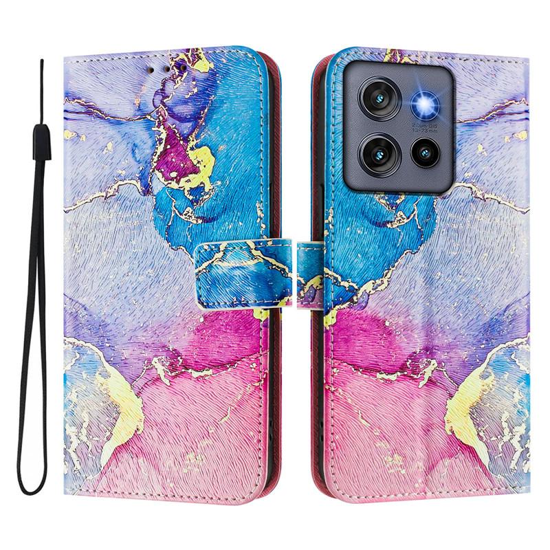 Luxury Flip Leather Case For Motorola Edge 60 Pro Flip Cover on For Moto Edge 60 Fusion Stylus 5G Wallet Bags Flower Cases Shell