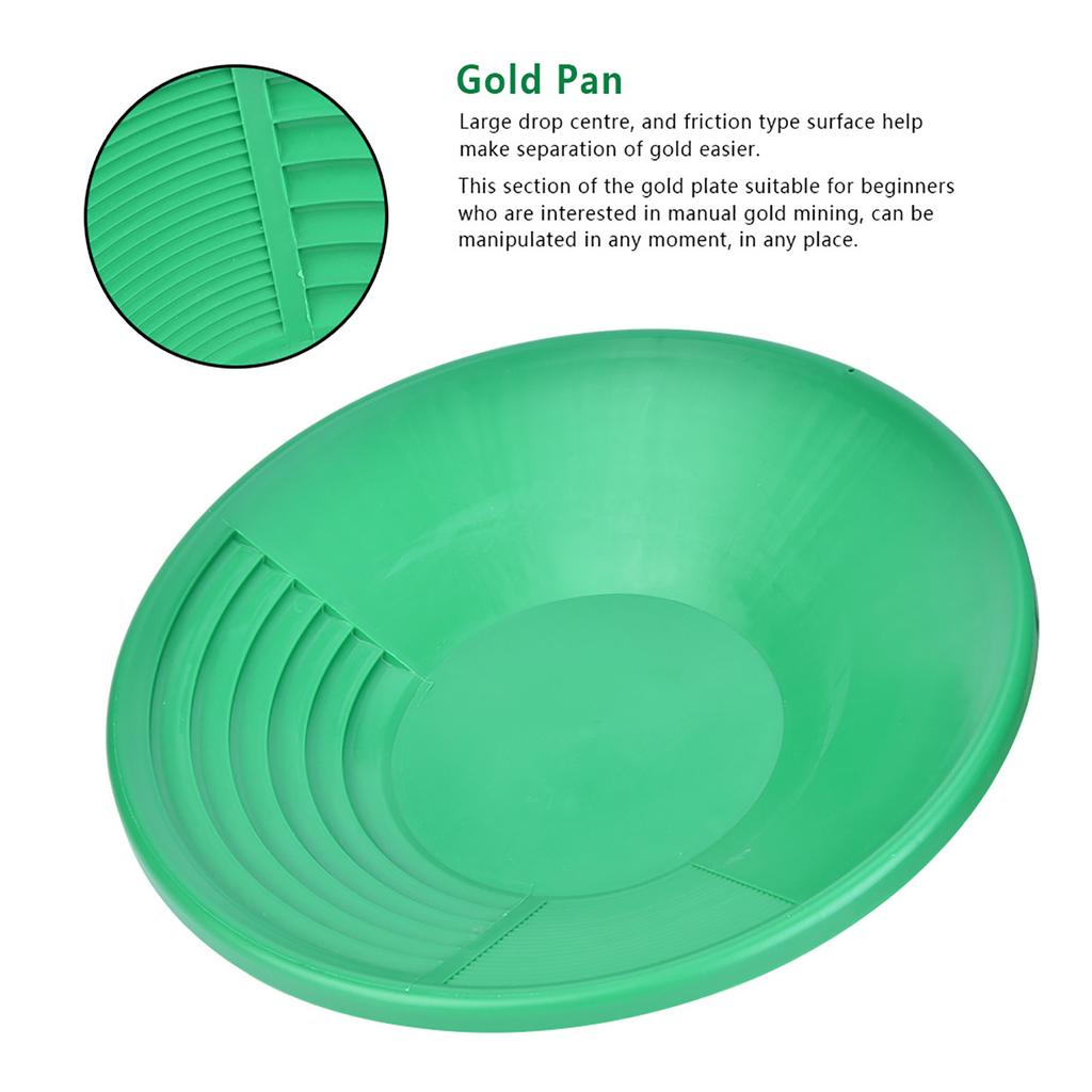 Plastic Gold Pan Basin for Mining Dredging Prospecting River Panning Gold Rushing