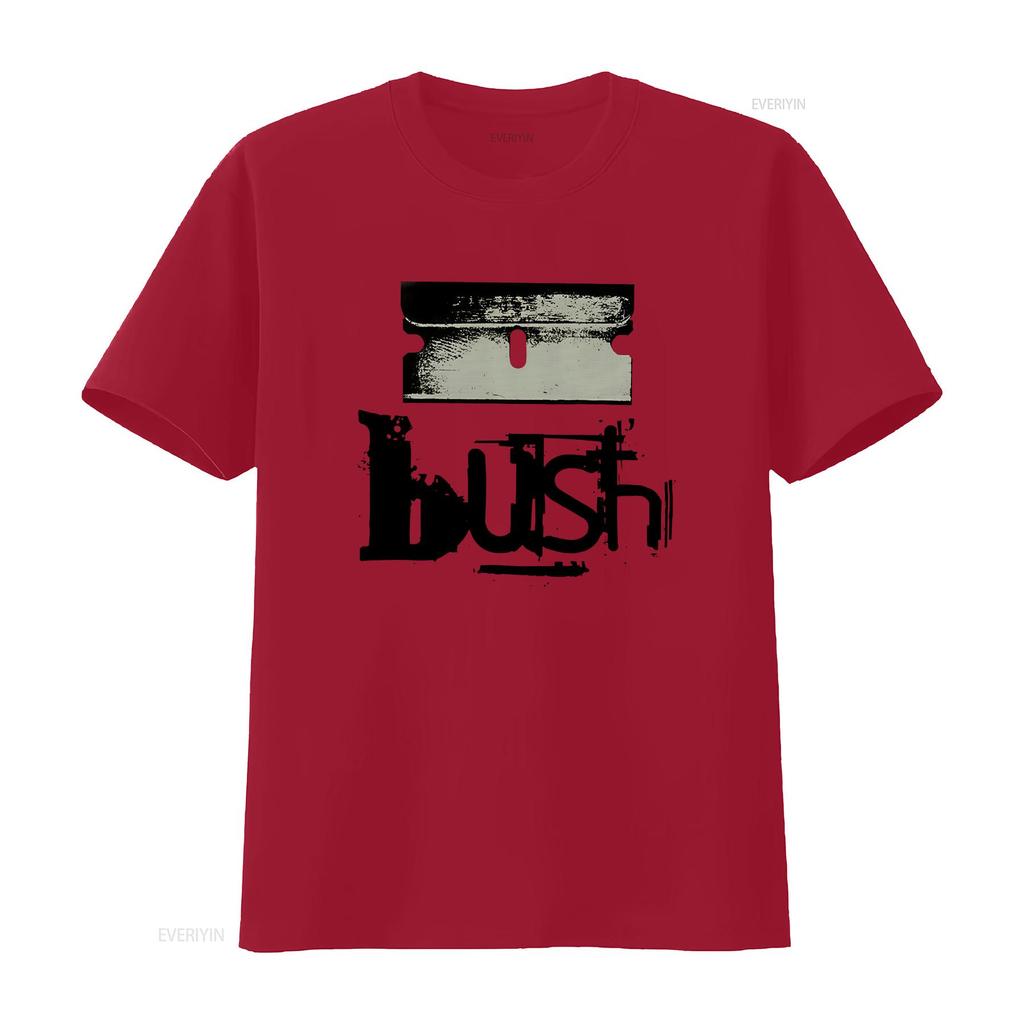 Rare Bush Band Unisex All Size T Shirt 10d756 Vintage Washed Stylish Versatile Casual Soft Fashion Stretched Unisex Comfortable