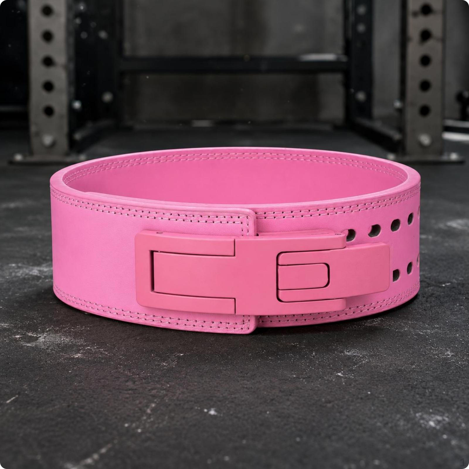 Lever Powerlifting Belt Stitched Edges Adjustable