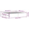 VidaXL Cadre de lit avec tiroirs blanc 200x200 cm bois d'ingénierie 3207245