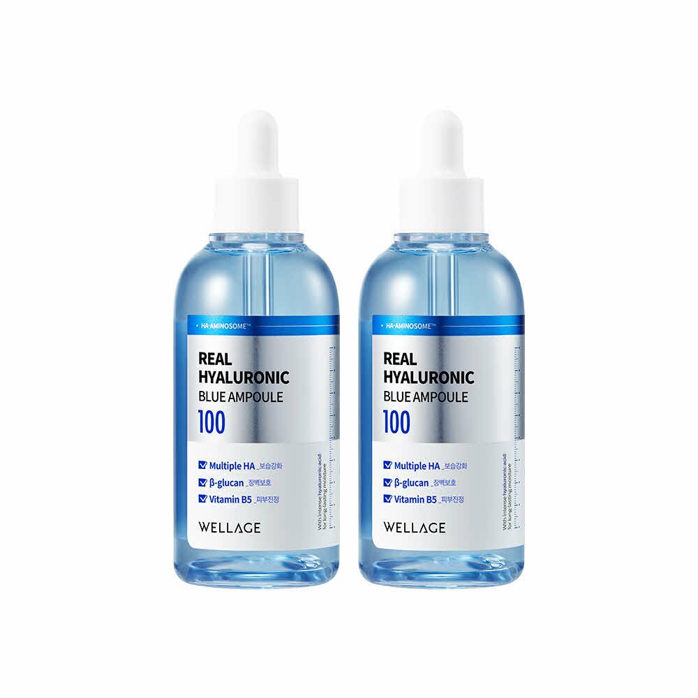 

WELLAGE Real Hyaluronic Blue 100 ампул по 100 мл, двойной набор