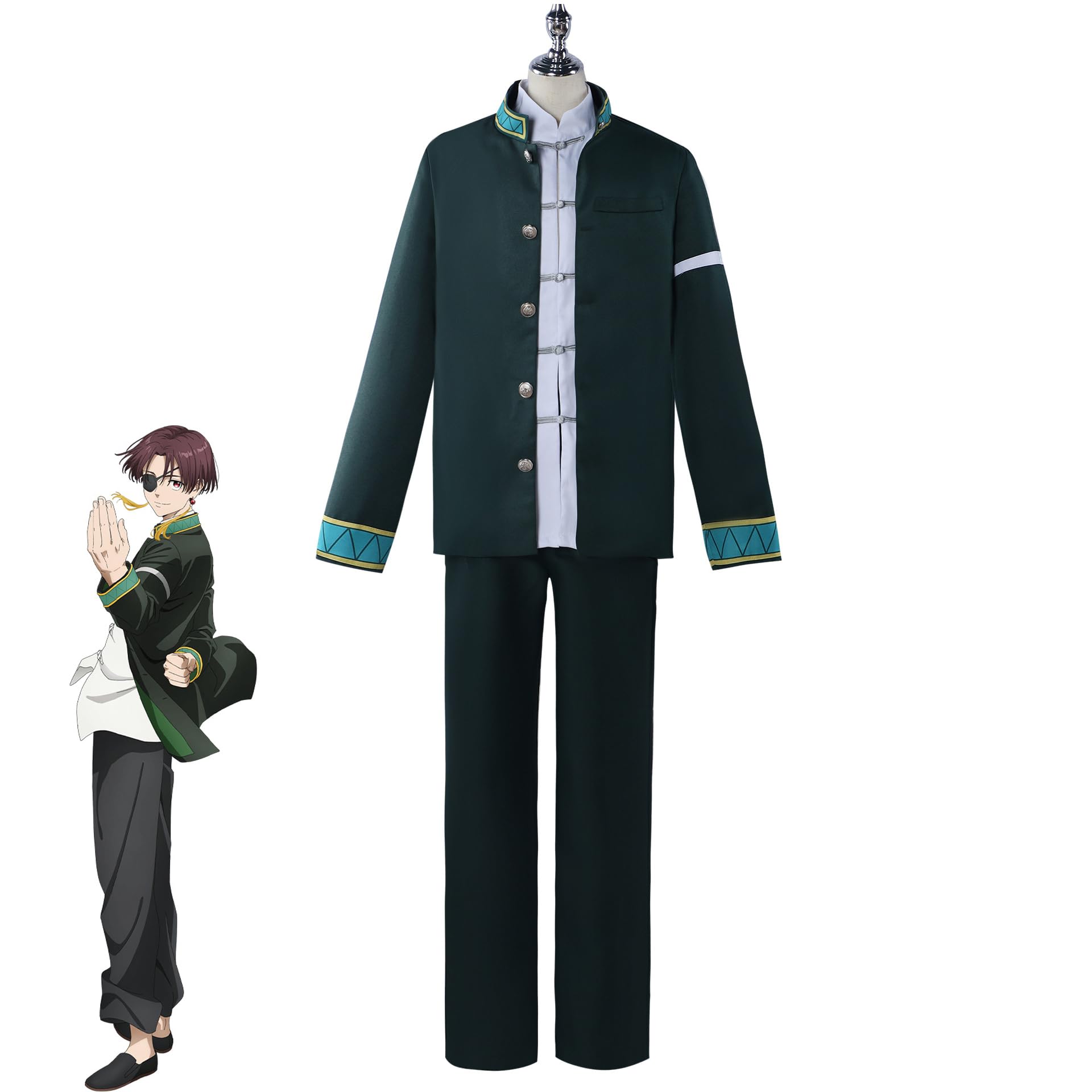 

Awdmosou Wind Chime High School Cosplay Costume with featuring Akihiko Haruka Junhi Kyotaro and Hajime Uniform Suit for Perfect for School and Stage