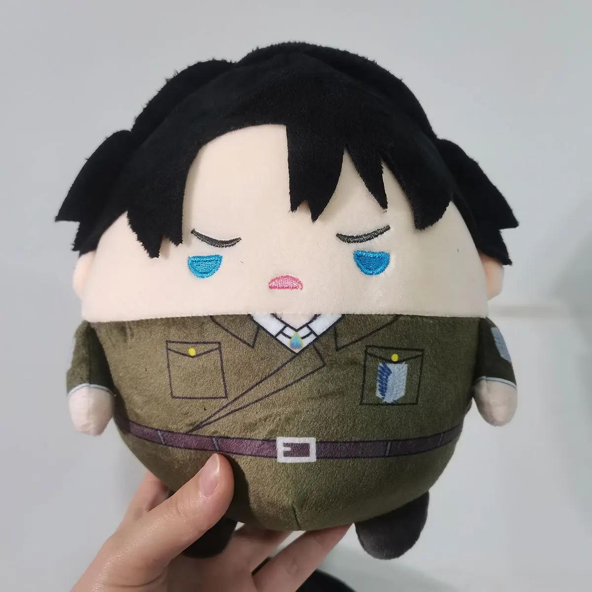

23cm Levi Ackerman Cosplay Plush Doll Toy Anime Eren Mikasa Cute Soft Stuffed Pillow Christmas Thanksgiving Gift 23cm