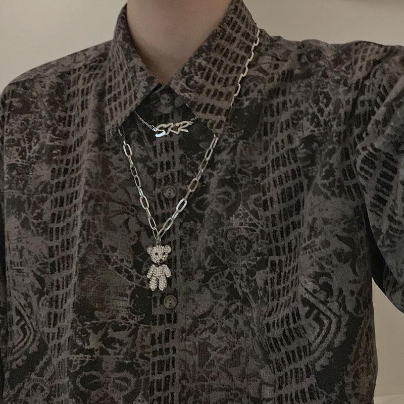 Women's Light Luxury Washable Titanium Steel Hip Hop Clavicle Necklace - Trendy Cold Style Sweater Chain Accessories