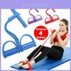 Strapazierfähiges Fitness-Gummi 4-Röhren-Widerstandsbänder für effektive Sit-up-Zugseilübungen