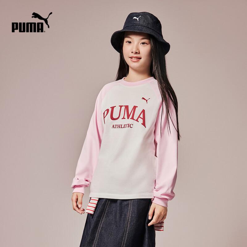 Puma Kids' Letter Print Long-Sleeve T-Shirt