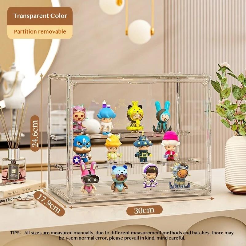 Acrylic Organizer for Collectible Figure and Blind Box Toy Large-Capacity High Definition Transparent Miniature Display Shelves