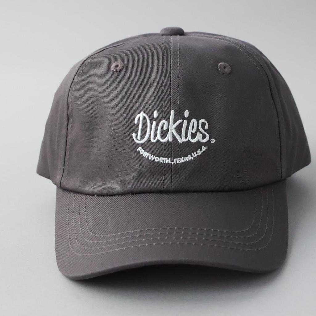 Dickies Patch Emblem Low Cap Logo Polo Cap Hat for Men and Women, Unisex, Solid Color, 874, 6-Panel Cotton Cap, Baseball Cap, Looking Charcoal, 024