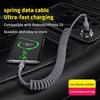 Coiled Usb C Cable For Android Auto & Carplay 90 Degree Usb A To Usb C Cord Compatible With 16,Galaxy S25