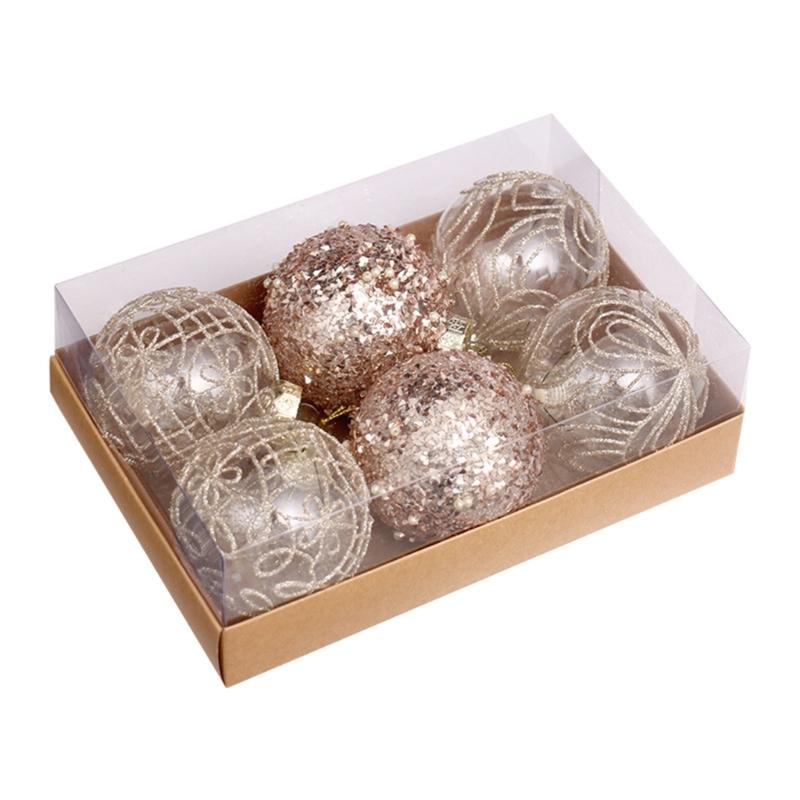 Shatterproof Christmas Tree Hanging Pendants Shimmering Baubles for Holiday Decoration Indoor and Outdoor Ornament