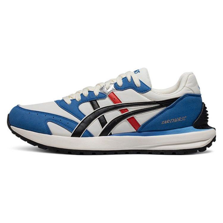 Asics Tarther Sc Fabric Synthetic Leather Soft Comfortable Low Top Lifestyle Casual Shoes Men Shoes White Blue Black 1203A125-105