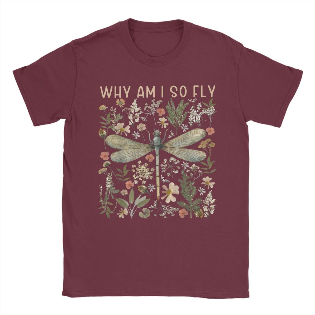 Lustig Warum bin ich so cool Lustige Libellenkunst für Insektenliebhaber T-Shirt für Unisex T-Shirts Kurzarm T-Shirt Grafik Kleidung