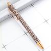 3pcs Trendy Leopard Pattern Pens - Press-on Mechanism with Vibrant Flower Film,Cute Pens Bulk, School Supplies, Creative Writing