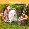 Cute Apple Hedgehog Cartoon Animal Plush Doll Pendant For Decoration Bag