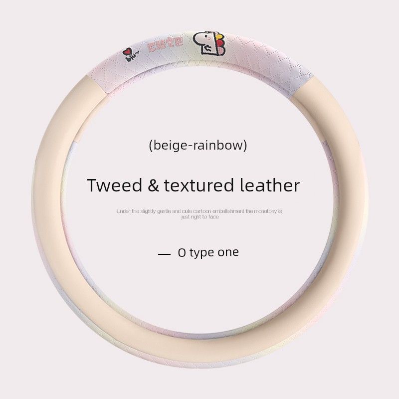 Bingo Plus Special Leather Car Steering Wheel Cover, Universal for All Seasons, Non-Slip, Ultra-Thin Bingo Cotton and Linen Steering Wheel Cover