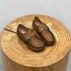 Fashion GKTINOO Handmade Genuine Leather Loafers 2025 Spring Autumn New Round Toe Soft Sole Casual Women's Flat Shoes