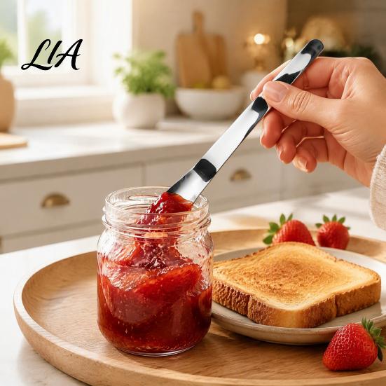 Stainless Steel Ice Cream Spoon 304 Spoon, Multi-Purpose Dessert Scraper Daily Use Serving for Yogurt Jam Oatmeal, Dishwasher Safe Kitchen Stirring