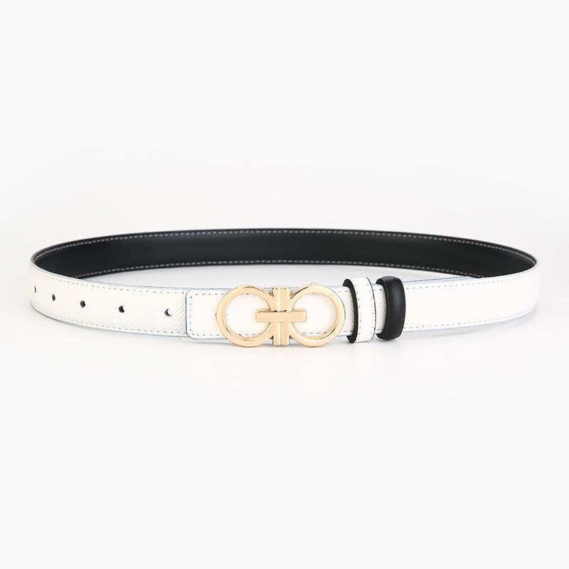 Leather Womens Waist Belt With Alloy Buckle For Office Wear And Daily Fashion