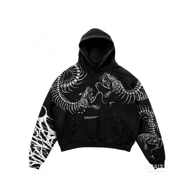 Unisex Oversized Hoodie With 3D Graphic Print Loose Fit Long Sleeve Casual Sweatshirt Teens Adults