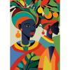 African Artwork Posters Abstract Elegant Nature Women Canvas Painting HD Print Wall Art Pictures for Living Room Home Decoration