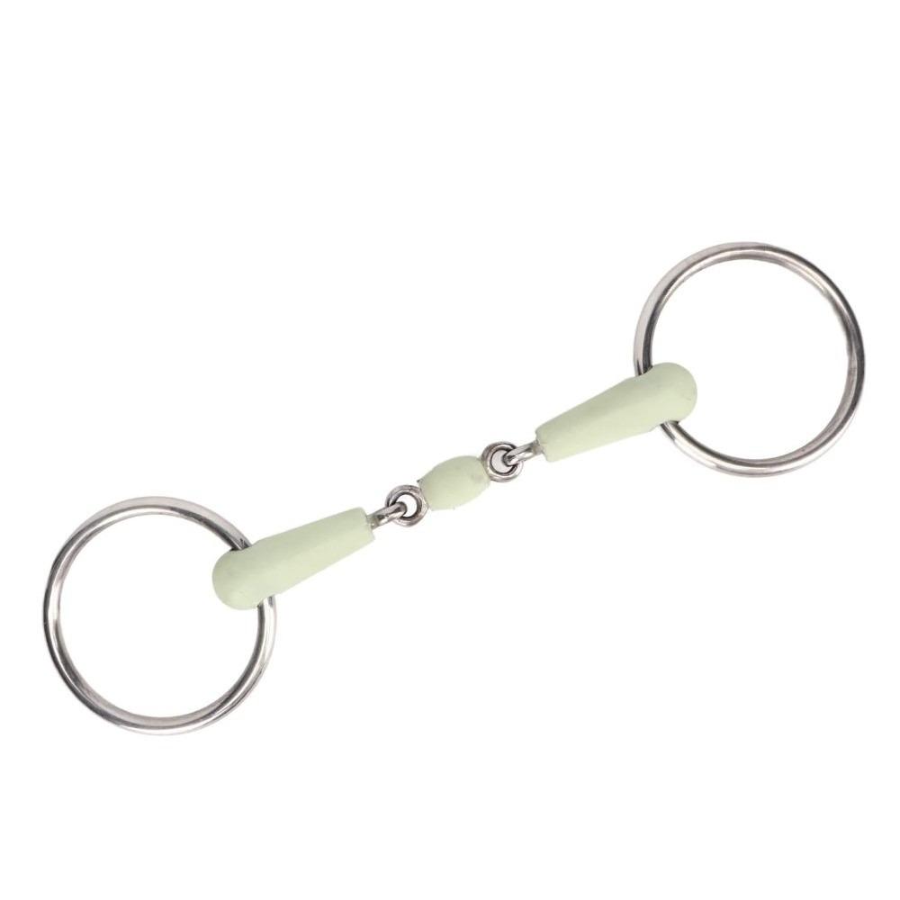 Chain Structure Equine Mouth Bit Stainless Steel Horse Snaffle Bit Outdoor Equestrian светло-зеленый
