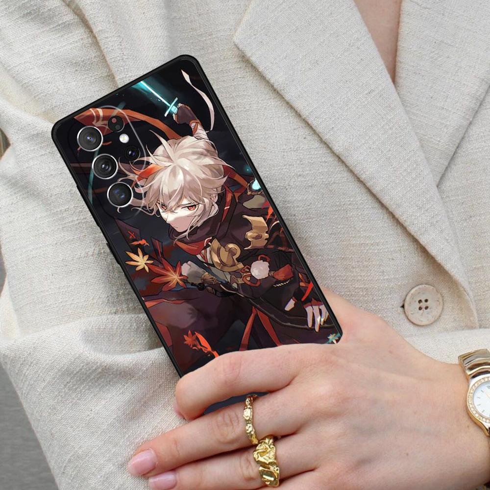 Genshin Impact Kaedehara Kazuha PATTERN Cell Phone Case for Samsung Galaxy S26 Ultra S25 S24 S23 S22 S21 S20 Note10 Cover
