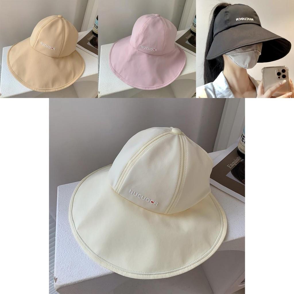 Widebrim Summer Stylish Hat For Women Antiuv Ponytail Cap Design Foldable