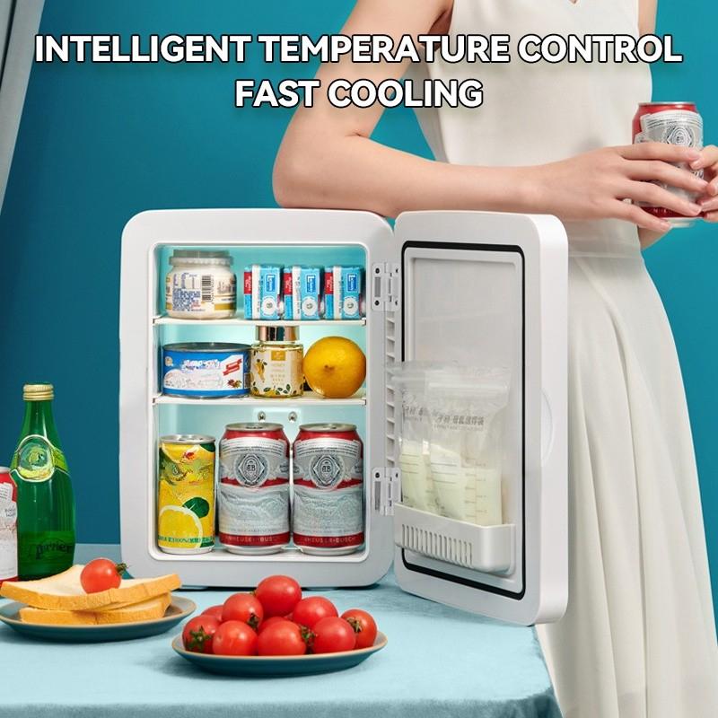 8L Large Capacity Beauty Mask Skin Care Cosmetics Mini Fridge Cosmetic Refrigerator Mirror Car Household Mini Refrigerator