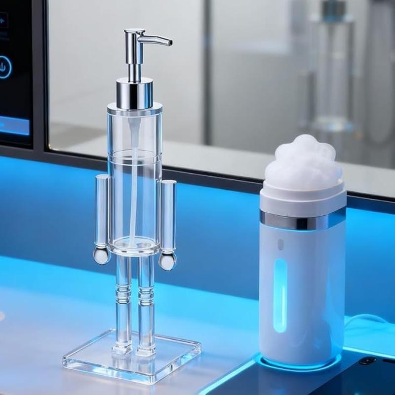 Nutcracker Soap Dispenser Liquid Soap Bottle Manually Pressing Soap Lotion Refillable Liquid Shampoo Hand Soaps Christmas Decor
