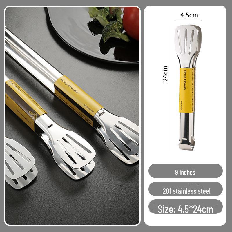 Stainless Steel Korean Barbecue Clip with Silicone Grip