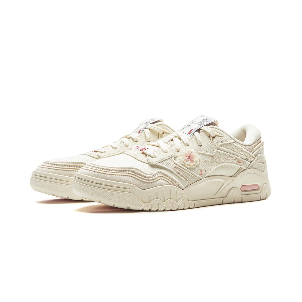 New LINING Moon White 3 Skateboard Shoes Women's Low Top Xuan Paper White AGCV078-12