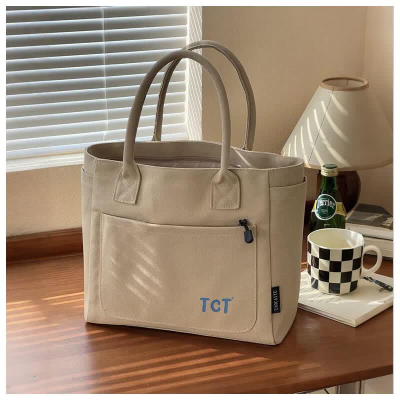 Japanese Style Casual Canvas Tote Bag