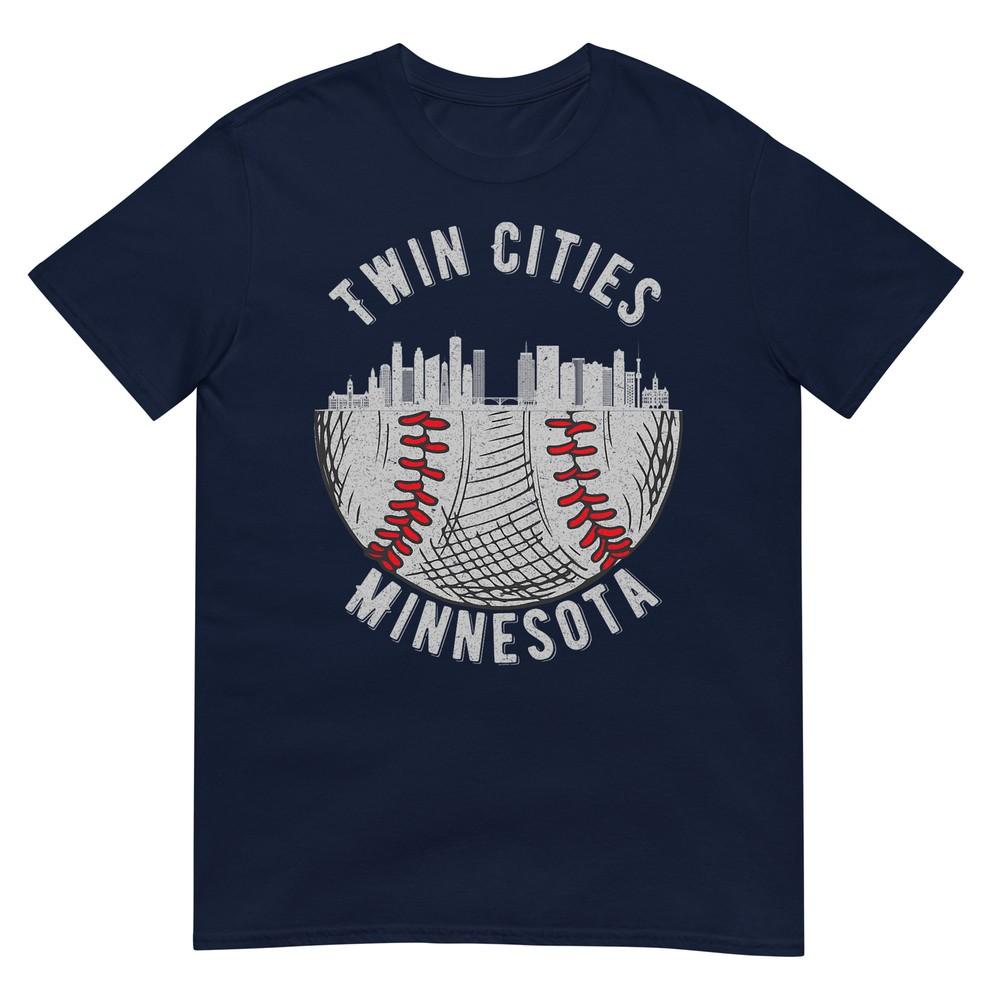 Cool Twin Cities Minnesota Mn Baseball Skyline St Paulmpls Tshirt S