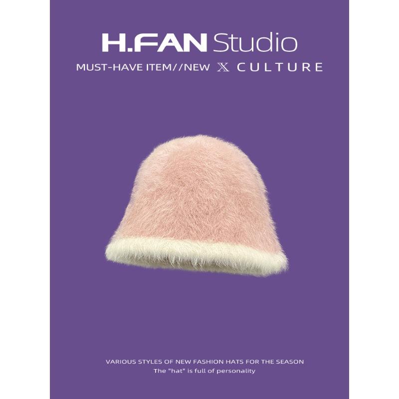 Style 4 Hat Versatile Style Sweet Knitted Warm And Soft Fisherman Hatcaps