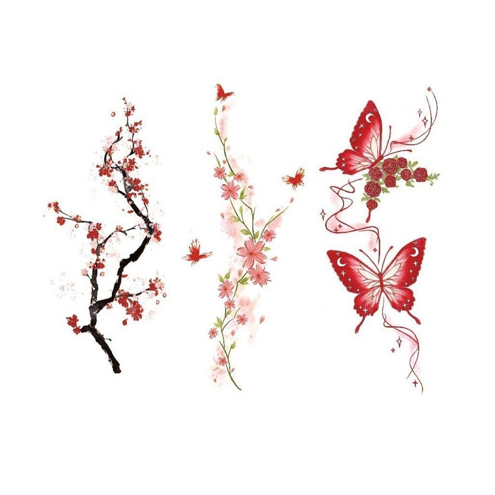 20 Pcs Glitter Temporary Tattoos Butterfly Tattoo Sticker New Arm Tattoo  Women