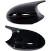 Door Side Mirror Covers Mirror Caps For Cars Rear View Cap For 3-Series E90 E92 E93 Sedan Pre-LCI 2005-2007 (Glossy Black)