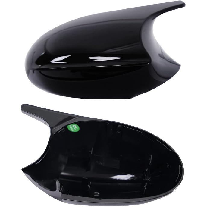 Door Side Mirror Covers Mirror Caps For Cars Rear View Cap For 3-Series E90 E92 E93 Sedan Pre-LCI 2005-2007 (Glossy Black)