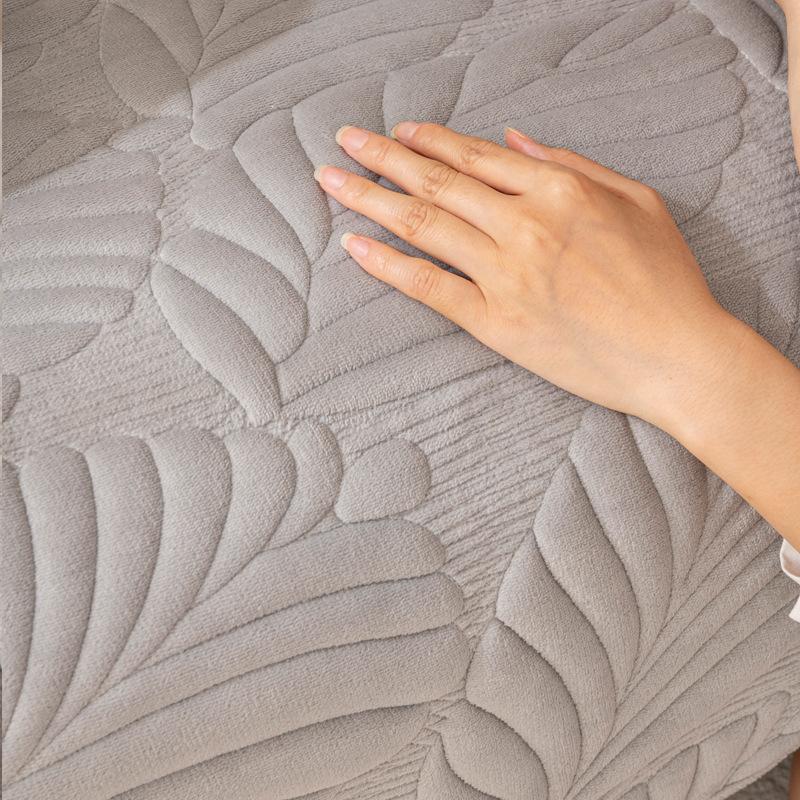 Winter Milk Fiber Sofa Cushion Non-Slip Seat Cushions Cover Simple Modern Full Cover Cloth