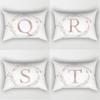 30x50cm English Alphabet A-Z Letter Print Pillowcase Custom Polyester Short PLush Line Sofa Room Home Decoration Cushion Cover