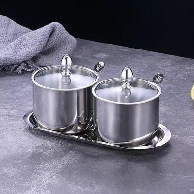 Premium 304 Stainless Steel Seasoning Jar Set