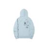 Li Ning X Pleasures Collaboration Disc Print Letter Zip-Up Hoodie Unisex Hoodies Forget-Me-Not-Blue AWDTC03-2