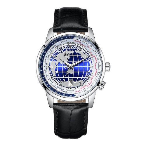 

[VALENTINO RUDY] VALENTINO RUDY Men s World Time Leather Watch VR6570A-WTBK Standard