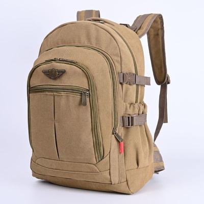 Reinforced Canvas Student Backpack Men Large Capacity Outdoor Backpack Women Durable Sports Travel Rucksack