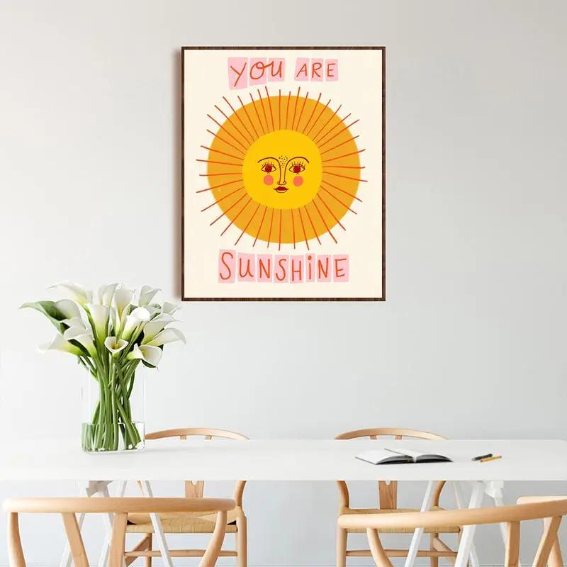 Inspirational Quote Art Poster Boho Nursery Color Canvas Painting Claude Monet Wall Print Flower Picture Study Room Home Decor