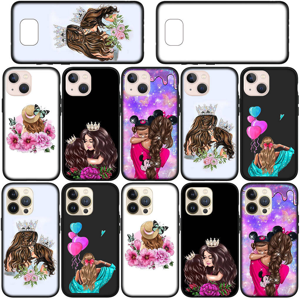 Cover for iPhone 17 16 15 Xiaomi Poco Redmi Note 14 13 12 11 Pro Max Samsung Galaxy S25 S24 OPPO Huawei Woman Baby Girl Mom Family Boy Cute Phone Case