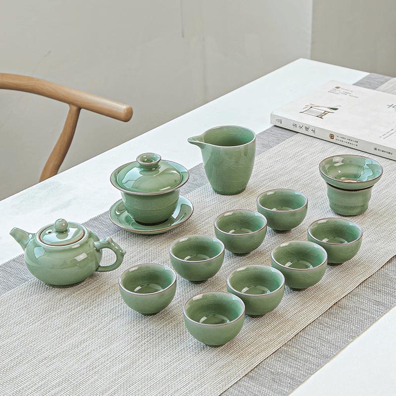 Chaxun Ge Kiln Ceramic Tea Set